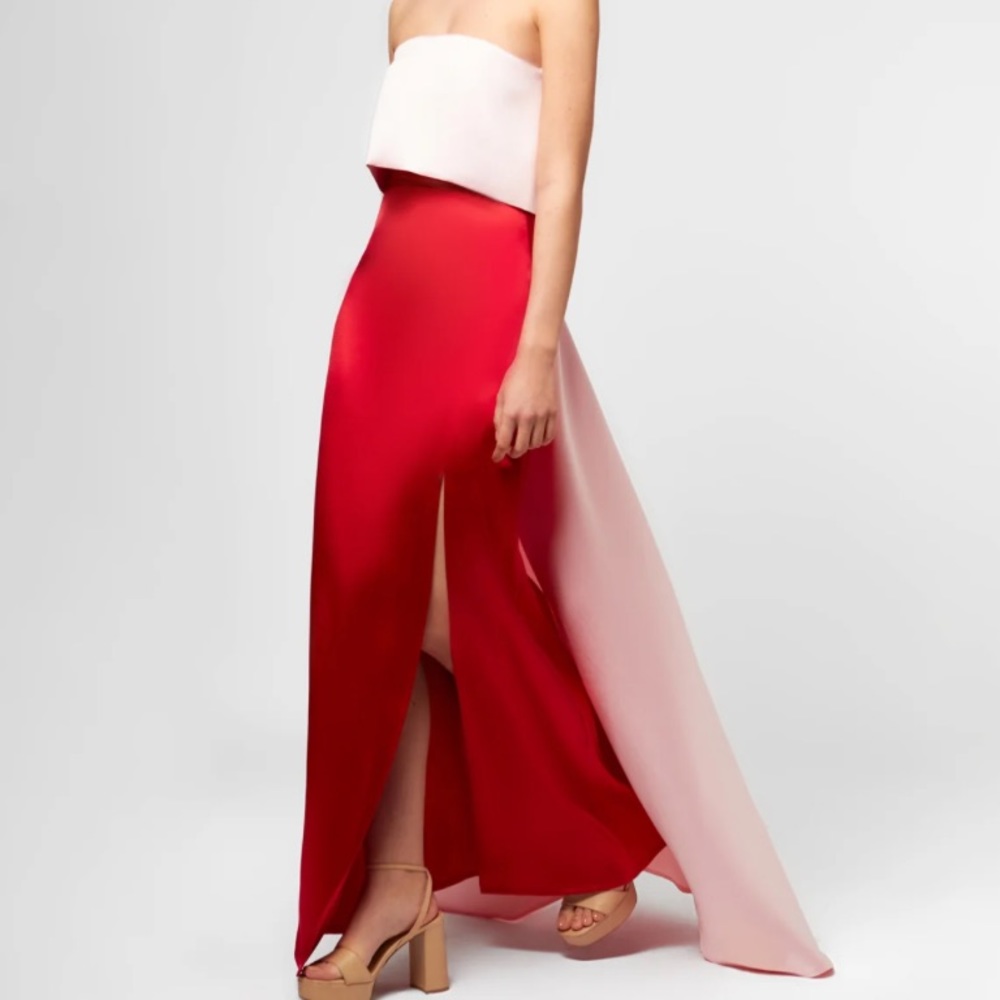 NWT LA CROIXÉ Red & Pink Formal Dress